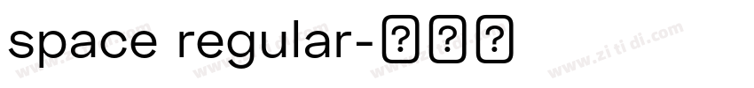 space regular字体转换